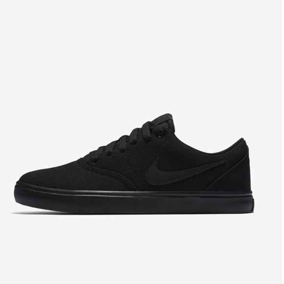 nike sb check solarsoft canvas black